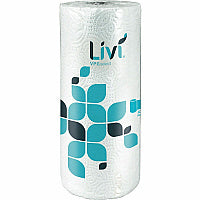 Solaris Paper Livi VPG Select Kitchen Paper Towels 2 Ply - 5" Width x 11" Length - 170 Sheets/Roll - 1 49/64" Core - Wheel Embossed - Bright White - Virgin Fiber, Paper - 170 Sheets/Roll - 1 Each (41508)