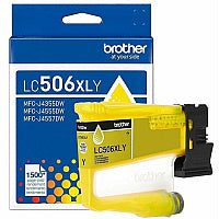 Brother LC506XLY Original High Yield Inkjet Ink Cartridge - Yellow Pack (LC506XLYS)