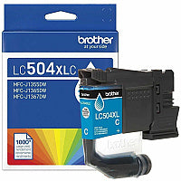 Brother LC504XLC Original High Yield Inkjet Ink Cartridge - Cyan Pack (LC504XLCS)