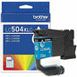 Brother LC504XLC Original High Yield Inkjet Ink Cartridge - Cyan Pack (LC504XLCS)