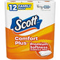 Scott(R) ComfortPlus Standard Toilet Paper, 1-Ply, 173 Sheet Rolls, 48 Rolls (55211CT)