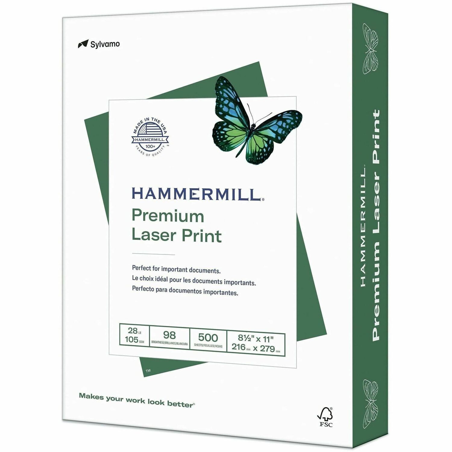 Hammermill Premium 28 lb Laser Print Paper (125534CT)