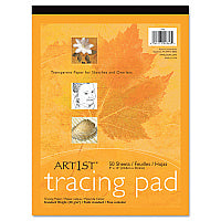 Pacon Art1st Parchment Tracing Paper, 16 lb, 9 x 12, White, 50/Pack (2312)