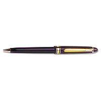 AbilityOne 7520014511065, SKILCRAFT Push Cap Ballpoint Pen, Retractable, Medium 1 mm, Black Ink, Black Barrel, Dozen