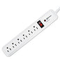 Innovera Surge Protector, 6 AC Outlets, 4 ft Cord, 540 J, White (IVR71652)