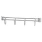 Alera Hook Bars For Wire Shelving, Four Hooks, 18" Deep, Silver, 2 Bars/Pack (ALESW59HB418SR)