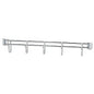 Alera Hook Bars For Wire Shelving, Five Hooks, 24" Deep, Silver, 2 Bars/Pack (ALESW59HB424SR)