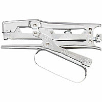 Advantus Ace Chrome Clipper Stapler Staples Upto 20 Sheet of 20lb Paper - Holds Upto 210 Staple - Full Strip - Staple Size: 0.25" - 2.63" Throat Depth - Chrome - Steel - 1 Each (07020)