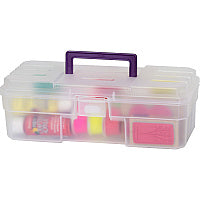 Akro-Mils 12" All-purpose Storage Box External Dimensions: 6" Width x 12" Depth x 4" Height - Latching Closure - Plastic - Clear - 1 Each (09912CLPUR)
