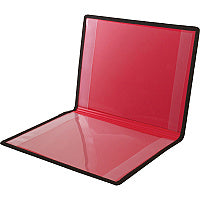 Anglers Certificate Holder 12" x 9" - 2 Internal Pocket(s) - Vinyl, Polypropylene - Black - 1 Each (204)