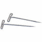 Gem Office Products T-pins 2" Length - Nickel - Steel - 100 / Box (85T)
