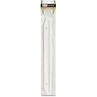 Baumgartens Magazine/Catalog Organizer Strips 11.6" Length - 3 x Holes - 3 x Rings - Ring Binder - White, Clear - Plastic - 12 / Pack (JT9000)