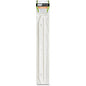 Baumgartens Magazine/Catalog Organizer Strips 11.6" Length - 3 x Holes - 3 x Rings - Ring Binder - White, Clear - Plastic - 12 / Pack (JT9000)