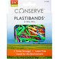 Conserve Plastibands 2.1" Length - Latex-free, Strong - Polyurethane - Assorted - 200 / Box (SF5000)