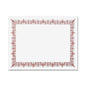 FranklinCovey Geographics Gold Seal Parchment Certificates 24 lb Basis Weight - 8.5" Width x 11" Length - Inkjet, Laser Compatible - Red with Red Border - Parchment Paper - 25 / Pack (39086)