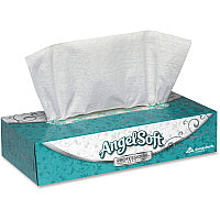 Angel Soft Professional Series Premium Facial Tissue 2 Ply - 8.85" Width x 7.65" Length - White - Fiber/ - 100 / Box (48580)
