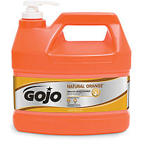 Gojo(R) Natural Orange Smooth Hand Cleaner Citrus Scent - 1 gal - Pump Bottle Dispenser - Soil Remover, Dirt Remover, Grease Remover - Hand - Orange - 1 Each (094504)