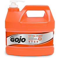 Gojo(R) Natural Orange Pumice Hand Cleaner Citrus Scent - 1 gal - Pump Bottle Dispenser - Dirt Remover, Oil Remover, Grease Remover - Hand - White - Heavy Duty, Fast Acting - 1 Each (095504)