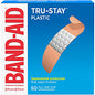 Band-Aid Tru-Stay Plastic Strips Adhesive Bandages 0.75" Width - Tan - 60 / Box (5635)