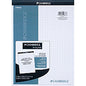 Mead Quad Ruled Stiff - Back Planning Pad - Letter 80 Sheets - Letter - 8 1/2" x 11" Sheet Size - Assorted Paper - Navy Cover - Heavyweight, Micro Perforated, Stiff-back - 1 Pad (59878)