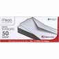 Mead Plain White Envelopes Business - #10 - 4 1/8" Width x 9 1/2" Length - Gummed - White - 50 / Box (75050)