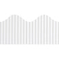 Bordette Decorative Border Rectangle with Scalloped Trim Shape - Pin-up - Fadeless - 2.25" Width x 600" Length - White - Paper - 1 Roll (37014)