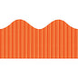 Bordette Decorative Border Rectangle with Scalloped Trim Shape - Pin-up - Fadeless - 4" Height x 2.25" Width x 600" Length - Orange - Paper - 1 Roll (37104)