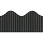 Bordette Decorative Border Rectangle with Scalloped Trim Shape - Pin-up - Fadeless - 2.25" Width x 600" Length - Black - Paper - 1 Roll (37304)