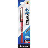 Pilot Precise V7 Fine Premium Capped Rolling Ball Pens 0.7 mm Fine Pen Point - Red Ink - Red Barrel - 1 Each (35342)