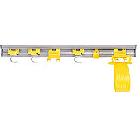 Rubbermaid Commercial Closet Organizer / Tool Holder 34" Length - Gray - 1 Each (199300)