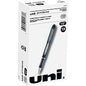 uni-ball uni(R) Jetstream Ballpoint Pen 0.7 mm Fine Pen Point - Black Ink - Pigment-based - Blue Stainless Steel Barrel - 1 Dozen (40173)