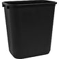 Sparco Rectangular Wastebasket 7 gal Capacity - Rectangular - 15" Height x 14.5" Width x 10.5" Depth - Polyethylene - Black - 1 Each (02160)