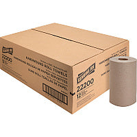 Genuine Joe Embossed Hardwound Roll Towels 7.88" Width x 350 ft Length - 2" Core - Natural - 12 / Carton (GJO22200)