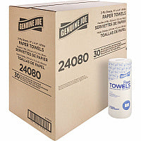 Genuine Joe(R) Kitchen Paper Towels, White 2 Ply, 160 Sheets, 30 Rolls (GJO24080)