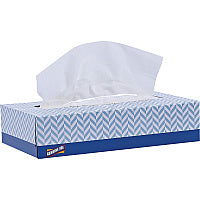 Genuine Joe Facial Tissue 2 Ply - WhiteBox - 100/Box - 30 / Carton (GJO26100)