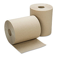 Skilcraft(R) Hardwound Paper Towels, Natural, 1-Ply, 600-ft., 12 Rolls (5915146)