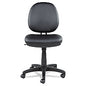 Alera Interval Series Swivel/Tilt Task Chair, Bonded Leather Seat/Back, Up to 275 lb, 18.11" to 23.22" Seat Height, Black (ALEIN4819)