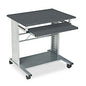 Safco Empire Mobile PC Cart, 29.75" x 23.5" x 29.75", Anthracite/Silver (945ANT)