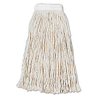 Boardwalk Cut-End Wet Mop Head, Cotton, #16, White, 12/Carton (BWK2016CCT)