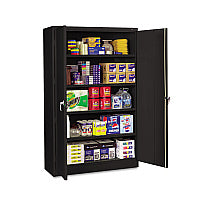 Tennsco Assembled Jumbo Steel Storage Cabinet, 48w x 24d x 78h, Black (J2478SUBK)