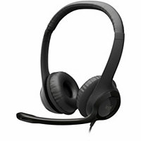 Logitech H390 - Binaural Wired Headset - USB-A - Noise-Canceling Mic -Black