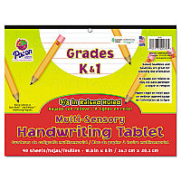 Pacon Multi-Sensory Handwriting Tablet, 5/8" Long Rule, 8 x 10.5, 40/Pad (2470)