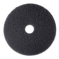 3M Low-Speed High Productivity Floor Pads 7300, 19" Diameter, Black, 5/Carton (08277)