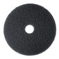 3M Low-Speed High Productivity Floor Pads 7300, 19" Diameter, Black, 5/Carton (08277)