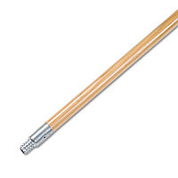 Boardwalk(R) Metal Tip Threaded End Wood Broom Handle, 60" (BWK136)