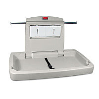 Rubbermaid Commercial Sturdy Station 2 Baby Changing Table, 33.5 x 21.5, Platinum (781888)
