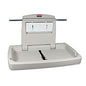 Rubbermaid Commercial Sturdy Station 2 Baby Changing Table, 33.5 x 21.5, Platinum (781888)