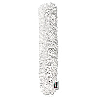 Rubbermaid HYGEN Quick-Connect Microfiber Dusting Wand Sleeve, White, 6/Carton (Q853WHI)