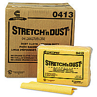 Chix Stretch 'n Dust Cloths, 12.6 x 17, Yellow, 40/Pack, 10 Packs/Carton (0413)