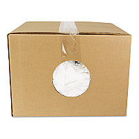 HOSPECO New Bleached White T-Shirt Rags, 25 Pounds/Bag (45525)